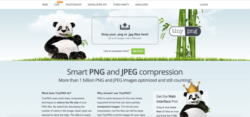 Bildoptimierung Website