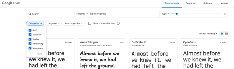 Google Fonts herunterladen