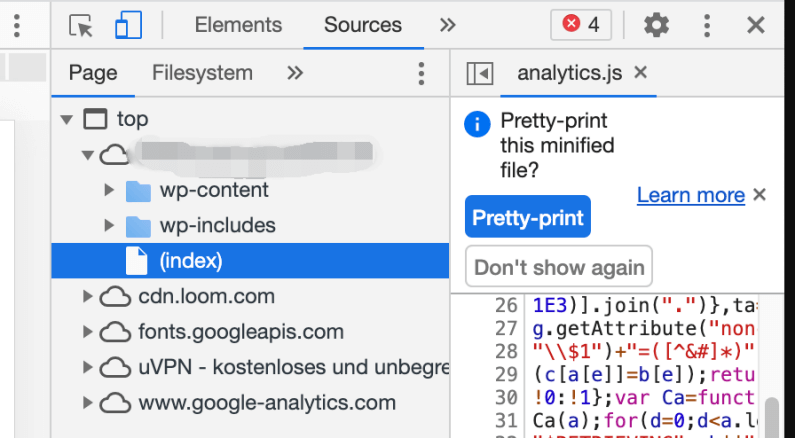 Werden noch Google Fonts geladen