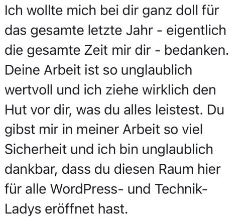 Feedback Nathalie