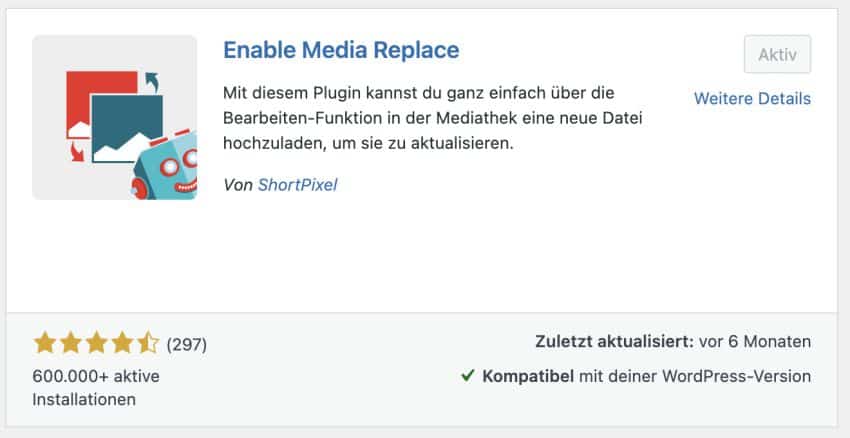 Plugin Enable Media Replace